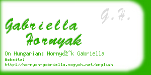 gabriella hornyak business card